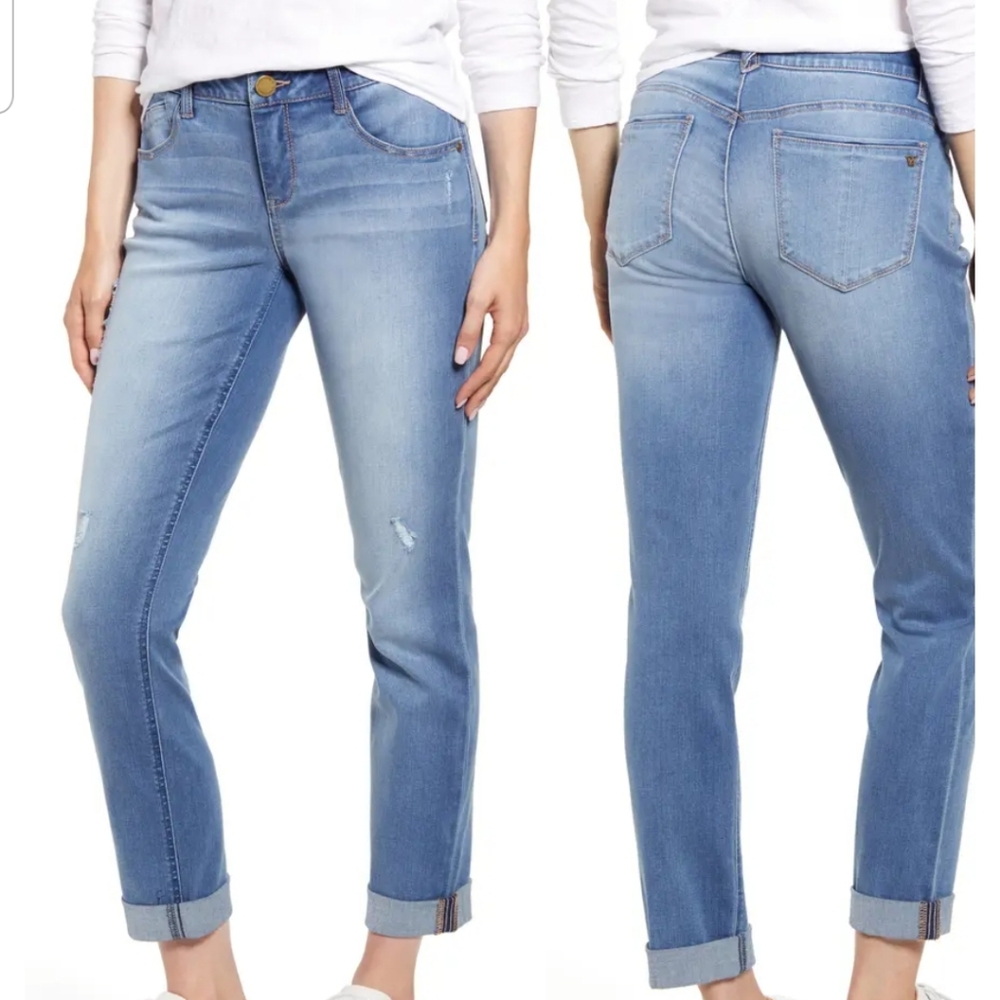 Wit & Wisdom Light Blue Straight Leg Jeans